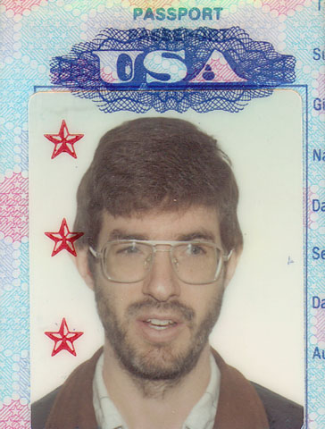 Picture of Will Naylor scanned from passport.